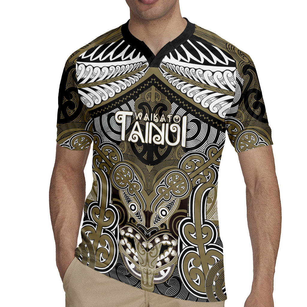 Aotearoa Iwi Waikato Tainui Personalised Rugby Jersey Maori Kowhaiwhai Pattern LT19 - Polynesian Pride