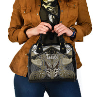 Aotearoa Iwi Waikato Tainui Shoulder Handbag Maori Kowhaiwhai Pattern LT19 - Polynesian Pride