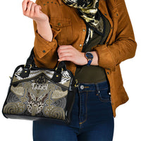 Aotearoa Iwi Waikato Tainui Shoulder Handbag Maori Kowhaiwhai Pattern LT19 - Polynesian Pride