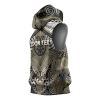 Aotearoa Iwi Waikato Tainui Personalised Sleeveless Hoodie Maori Kowhaiwhai Pattern LT19 - Polynesian Pride