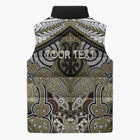 Aotearoa Iwi Waikato Tainui Personalised Sleeveless Puffer Jacket Maori Kowhaiwhai Pattern LT19 - Polynesian Pride