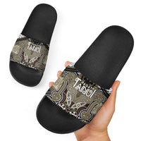 Aotearoa Iwi Waikato Tainui Slide Sandals Maori Kowhaiwhai Pattern LT19 - Polynesian Pride