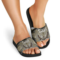 Aotearoa Iwi Waikato Tainui Slide Sandals Maori Kowhaiwhai Pattern LT19 - Polynesian Pride