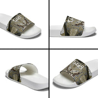 Aotearoa Iwi Waikato Tainui Slide Sandals Maori Kowhaiwhai Pattern LT19 - Polynesian Pride