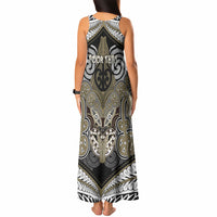 Aotearoa Iwi Waikato Tainui Personalised Tank Maxi Dress Maori Kowhaiwhai Pattern LT19 - Polynesian Pride