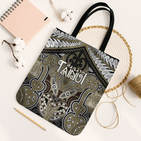 Aotearoa Iwi Waikato Tainui Tote Bag Maori Kowhaiwhai Pattern LT19 Black Strap One Size Dark Yellow - Polynesian Pride