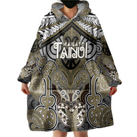 Aotearoa Iwi Waikato Tainui Personalised Wearable Blanket Hoodie Maori Kowhaiwhai Pattern LT19 - Polynesian Pride