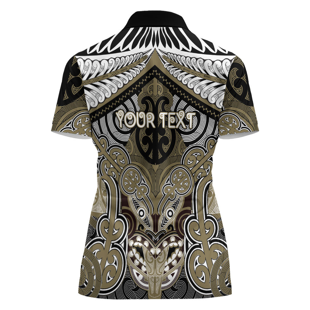 Aotearoa Iwi Waikato Tainui Personalised Women Polo Shirt Maori Kowhaiwhai Pattern LT19 - Polynesian Pride