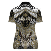 Aotearoa Iwi Waikato Tainui Personalised Women Polo Shirt Maori Kowhaiwhai Pattern LT19 - Polynesian Pride