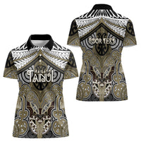 Aotearoa Iwi Waikato Tainui Personalised Women Polo Shirt Maori Kowhaiwhai Pattern LT19 - Polynesian Pride