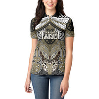 Aotearoa Iwi Waikato Tainui Personalised Women Polo Shirt Maori Kowhaiwhai Pattern LT19 - Polynesian Pride