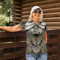 Aotearoa Iwi Waikato Tainui Personalised Women Polo Shirt Maori Kowhaiwhai Pattern LT19 - Polynesian Pride