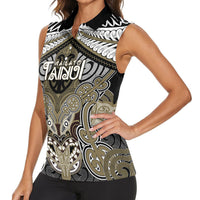 Aotearoa Iwi Waikato Tainui Personalised Women Sleeveless Polo Shirt Maori Kowhaiwhai Pattern LT19 - Polynesian Pride