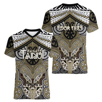 Aotearoa Iwi Waikato Tainui Personalised Women V-Neck T-Shirt Maori Kowhaiwhai Pattern LT19 - Polynesian Pride