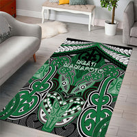 Aotearoa Iwi Ngati Maniapoto Area Rug Maori Kowhaiwhai Pattern LT19 - Polynesian Pride