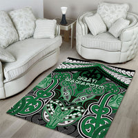 Aotearoa Iwi Ngati Maniapoto Area Rug Maori Kowhaiwhai Pattern LT19 - Polynesian Pride