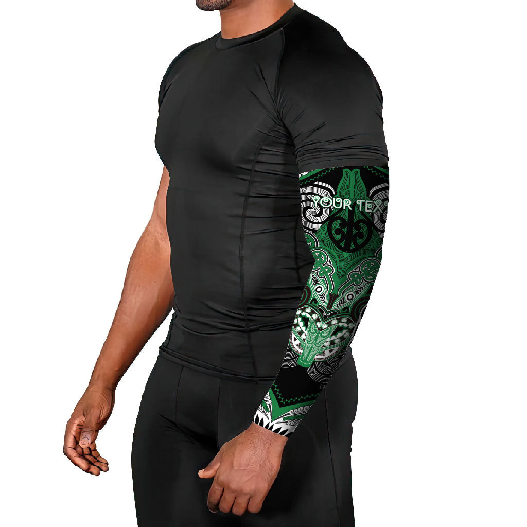 Aotearoa Iwi Ngati Maniapoto Personalised Arm Sleeves Maori Kowhaiwhai Pattern LT19 - Polynesian Pride