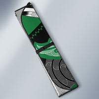 Aotearoa Iwi Ngati Maniapoto Auto Sun Shade Maori Kowhaiwhai Pattern LT19 - Polynesian Pride
