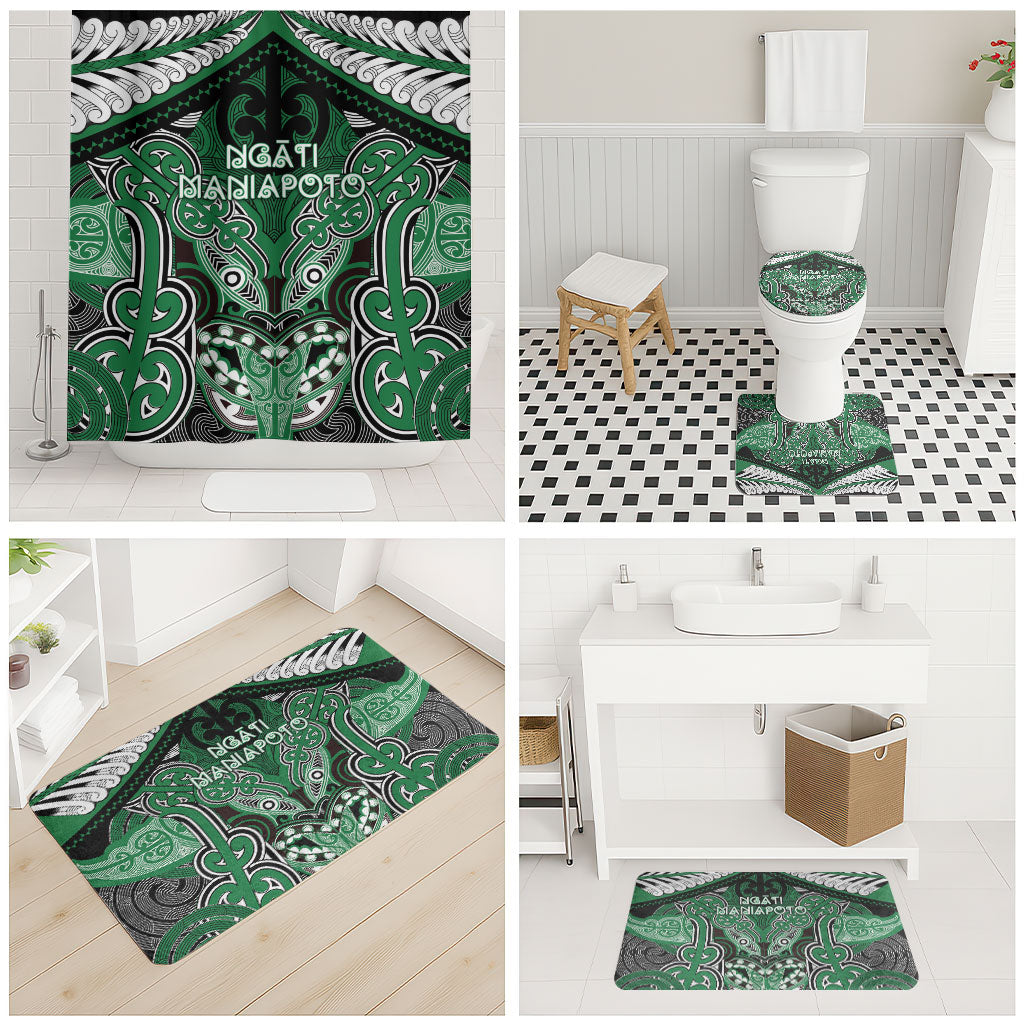 Aotearoa Iwi Ngati Maniapoto Bathroom Set Maori Kowhaiwhai Pattern LT19 - Polynesian Pride