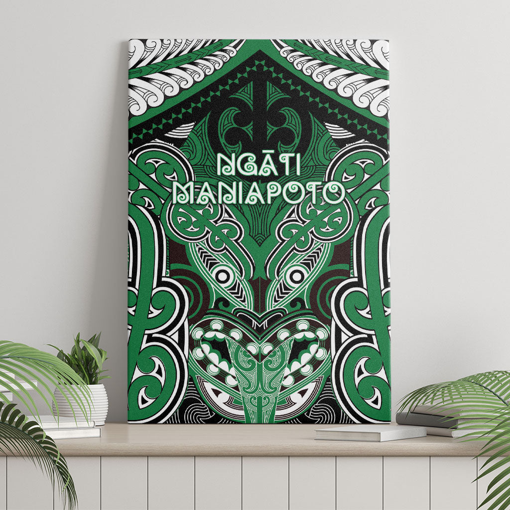 Aotearoa Iwi Ngati Maniapoto Canvas Wall Art Maori Kowhaiwhai Pattern LT19 - Polynesian Pride