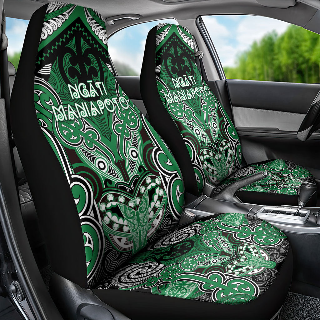 Aotearoa Iwi Ngati Maniapoto Car Seat Cover Maori Kowhaiwhai Pattern LT19 - Polynesian Pride