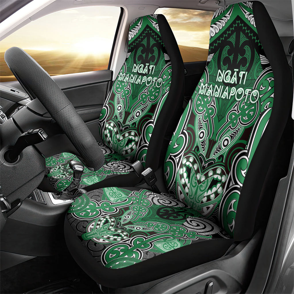 Aotearoa Iwi Ngati Maniapoto Car Seat Cover Maori Kowhaiwhai Pattern LT19 - Polynesian Pride
