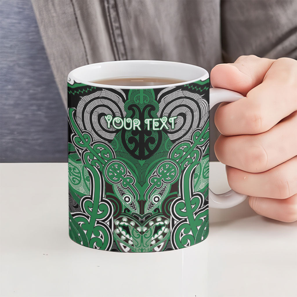 Aotearoa Iwi Ngati Maniapoto Personalised Ceramic Mug Maori Kowhaiwhai Pattern LT19 - Polynesian Pride