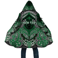 Aotearoa Iwi Ngati Maniapoto Personalised Cloak Maori Kowhaiwhai Pattern LT19 Unisex Green - Polynesian Pride