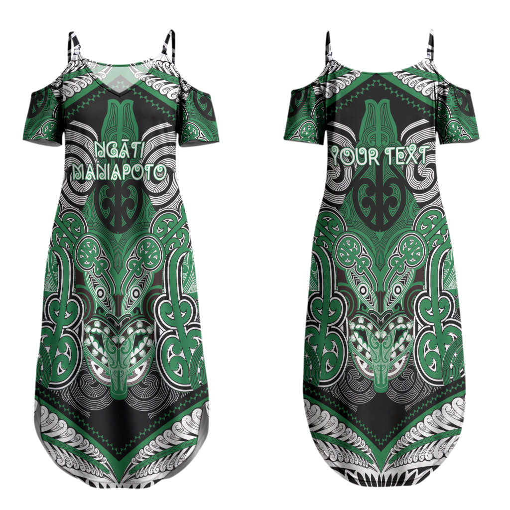 Aotearoa Iwi Ngati Maniapoto Personalised Couples Matching Summer Maxi Dress and Long Sleeve Button Shirt Maori Kowhaiwhai Pattern LT19 - Polynesian Pride