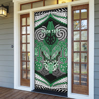 Aotearoa Iwi Ngati Maniapoto Personalised Door Cover Maori Kowhaiwhai Pattern LT19 - Polynesian Pride