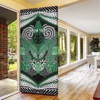 Aotearoa Iwi Ngati Maniapoto Personalised Door Cover Maori Kowhaiwhai Pattern LT19 - Polynesian Pride