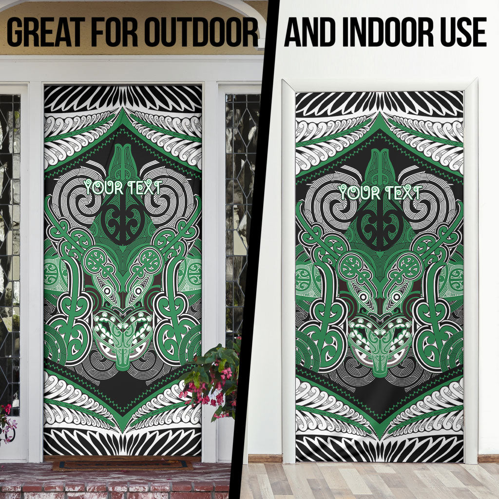 Aotearoa Iwi Ngati Maniapoto Personalised Door Cover Maori Kowhaiwhai Pattern LT19 - Polynesian Pride