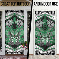 Aotearoa Iwi Ngati Maniapoto Personalised Door Cover Maori Kowhaiwhai Pattern LT19 - Polynesian Pride