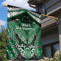 Aotearoa Iwi Ngati Maniapoto Garden Flag Maori Kowhaiwhai Pattern LT19 - Polynesian Pride
