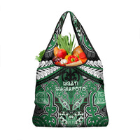 Aotearoa Iwi Ngati Maniapoto Grocery Bag Maori Kowhaiwhai Pattern LT19 1-pack One Size Green - Polynesian Pride