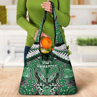 Aotearoa Iwi Ngati Maniapoto Grocery Bag Maori Kowhaiwhai Pattern LT19 - Polynesian Pride