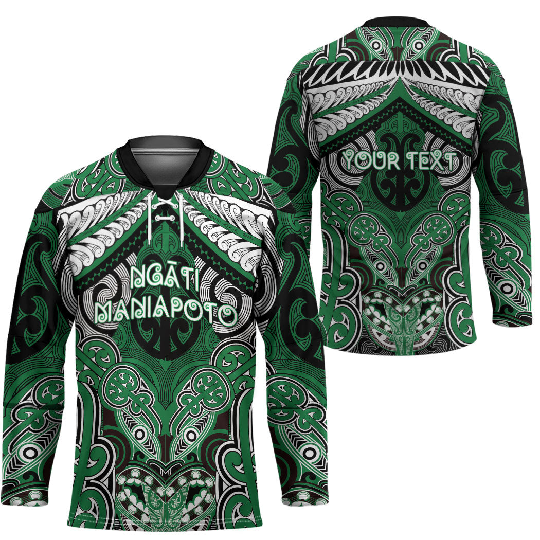 Aotearoa Iwi Ngati Maniapoto Personalised Hockey Jersey Maori Kowhaiwhai Pattern LT19 - Polynesian Pride