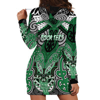 Aotearoa Iwi Ngati Maniapoto Personalised Hoodie Dress Maori Kowhaiwhai Pattern LT19 - Polynesian Pride