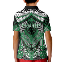 Aotearoa Iwi Ngati Maniapoto Personalised Kid Polo Shirt Maori Kowhaiwhai Pattern LT19 - Polynesian Pride