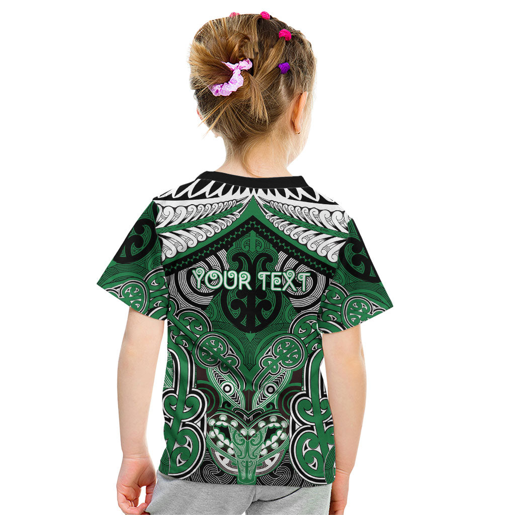 Aotearoa Iwi Ngati Maniapoto Personalised Kid T Shirt Maori Kowhaiwhai Pattern LT19 - Polynesian Pride