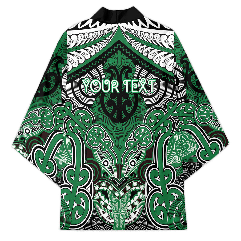 Aotearoa Iwi Ngati Maniapoto Personalised Kimono Maori Kowhaiwhai Pattern LT19 - Polynesian Pride
