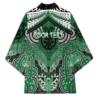 Aotearoa Iwi Ngati Maniapoto Personalised Kimono Maori Kowhaiwhai Pattern LT19 - Polynesian Pride