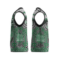 Aotearoa Iwi Ngati Maniapoto Personalised Christmas Knitted V-Neck Vest Maori Kowhaiwhai Pattern LT19 - Polynesian Pride