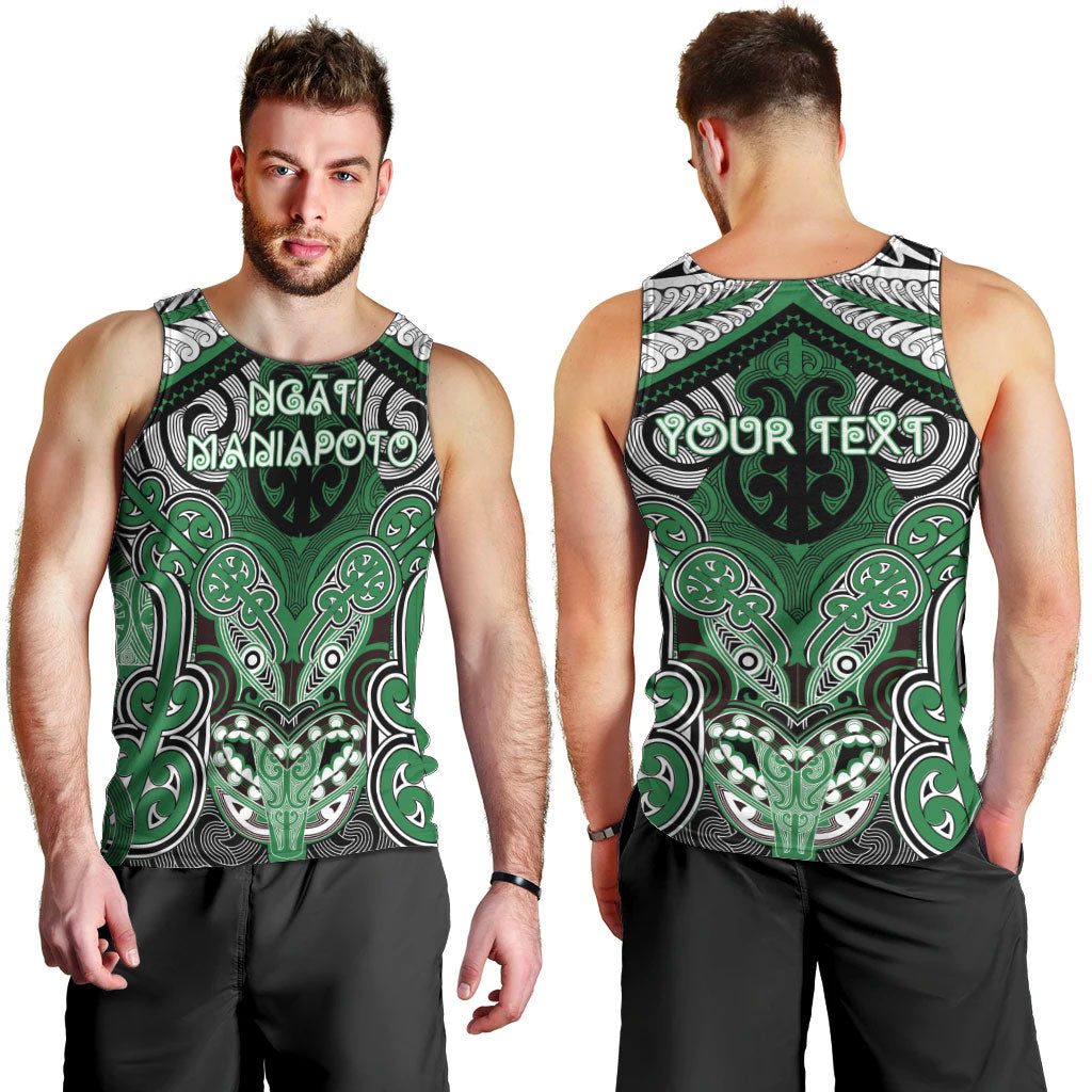 Aotearoa Iwi Ngati Maniapoto Personalised Men Tank Top Maori Kowhaiwhai Pattern LT19 - Polynesian Pride