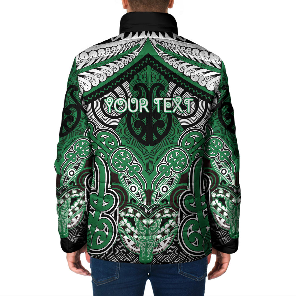Aotearoa Iwi Ngati Maniapoto Personalised Padded Jacket Maori Kowhaiwhai Pattern LT19 - Polynesian Pride