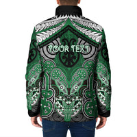 Aotearoa Iwi Ngati Maniapoto Personalised Padded Jacket Maori Kowhaiwhai Pattern LT19 - Polynesian Pride