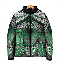 Aotearoa Iwi Ngati Maniapoto Personalised Padded Jacket Maori Kowhaiwhai Pattern LT19 - Polynesian Pride