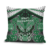 Aotearoa Iwi Ngati Maniapoto Pillow Cover Maori Kowhaiwhai Pattern LT19 Green - Polynesian Pride