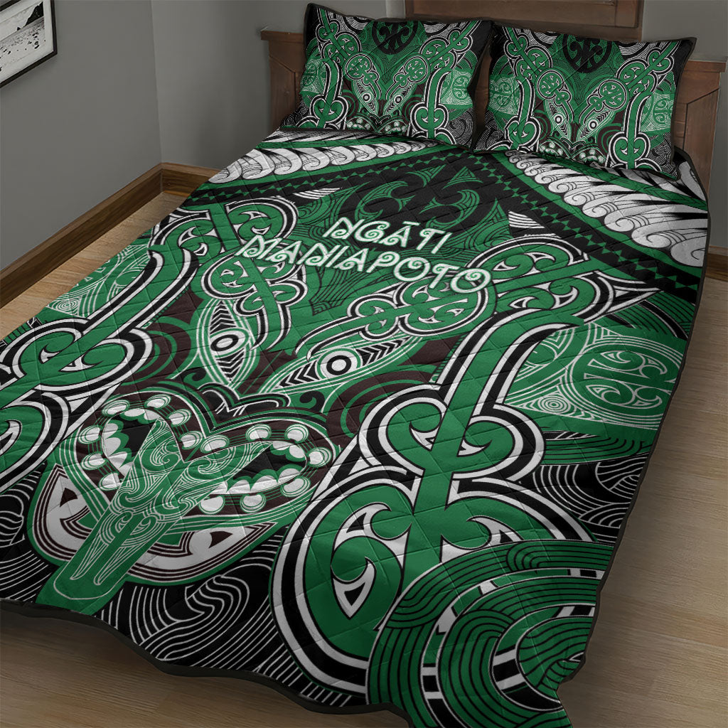 Aotearoa Iwi Ngati Maniapoto Quilt Bed Set Maori Kowhaiwhai Pattern LT19 - Polynesian Pride