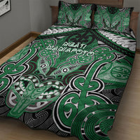 Aotearoa Iwi Ngati Maniapoto Quilt Bed Set Maori Kowhaiwhai Pattern LT19 - Polynesian Pride
